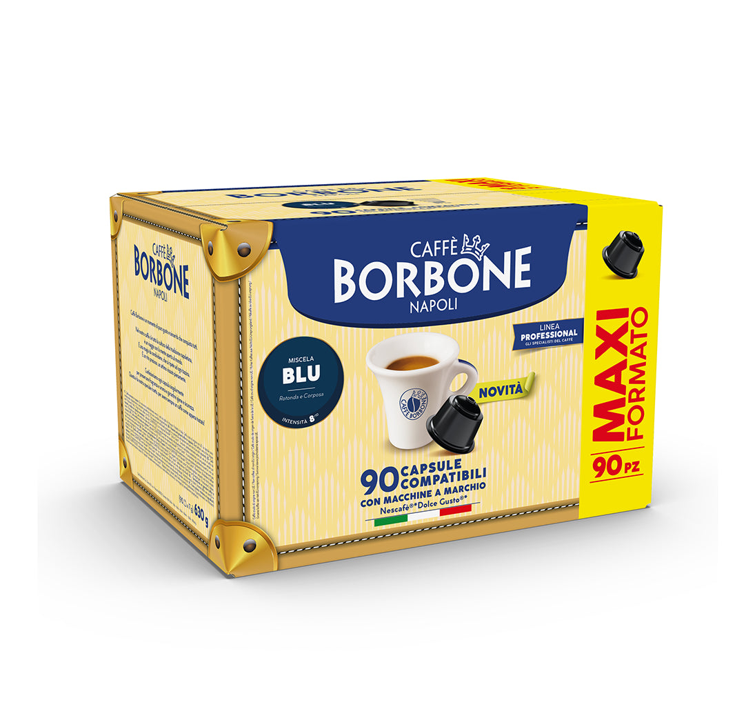 16 90 180 270 360 540 Capsule Caffè Borbone Dolce Gusto Miscela Blu Gratis