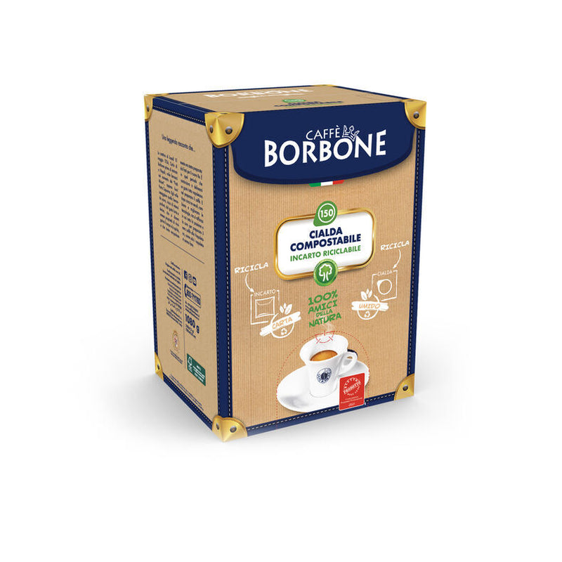 150 300 600 900 1200 Cialde Capsule ESE 44 Mm Caffè Borbone Miscela Nera Nero