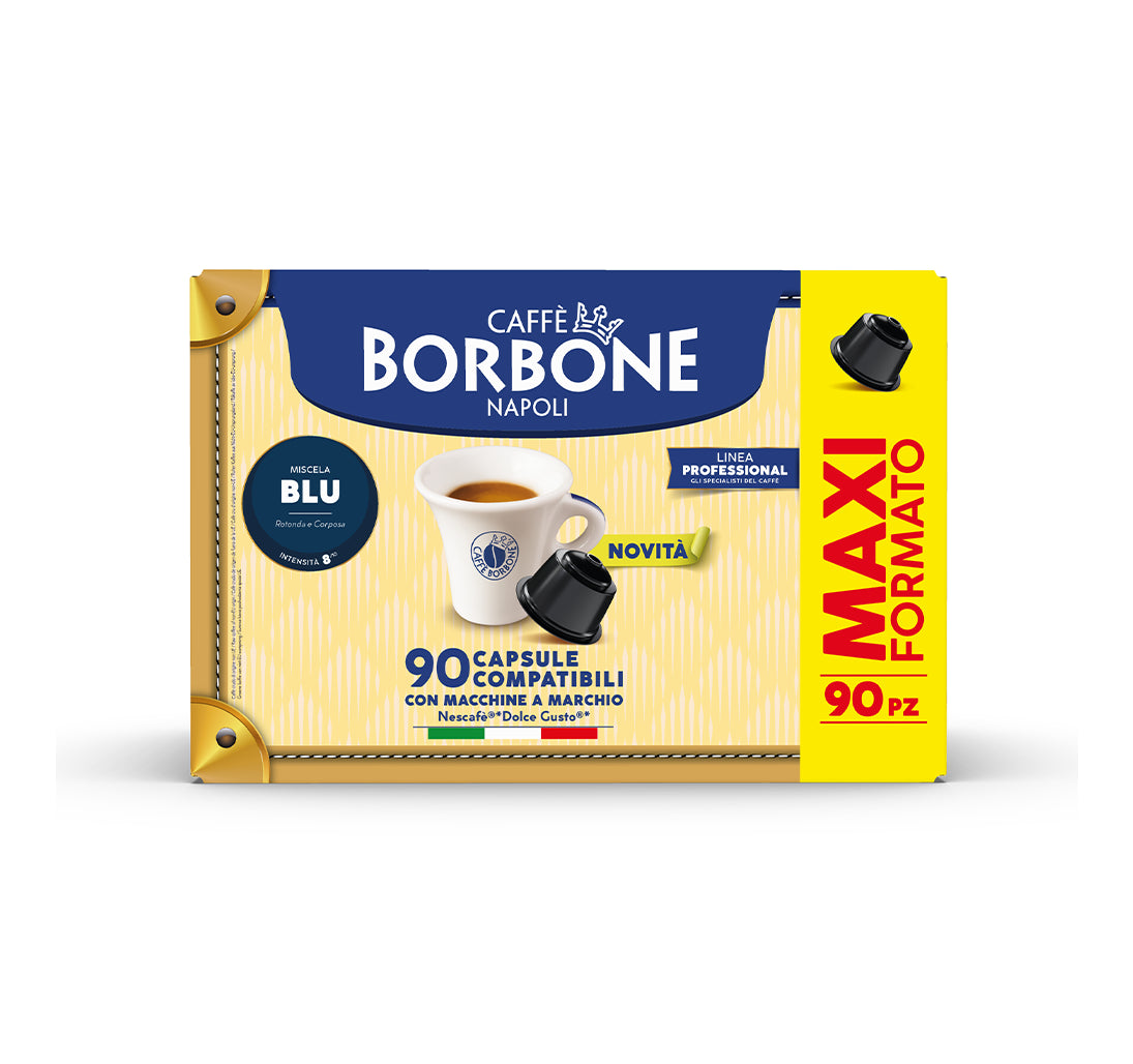 16 90 180 270 360 540 Capsule Caffè Borbone Dolce Gusto Miscela Blu Gratis