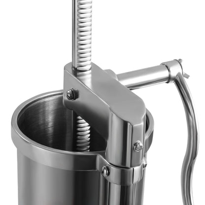 5Kg Macchina Insaccatrice per Salsicce in Acciaio Inox Manuale Con 6 Tubi Di Riempimento