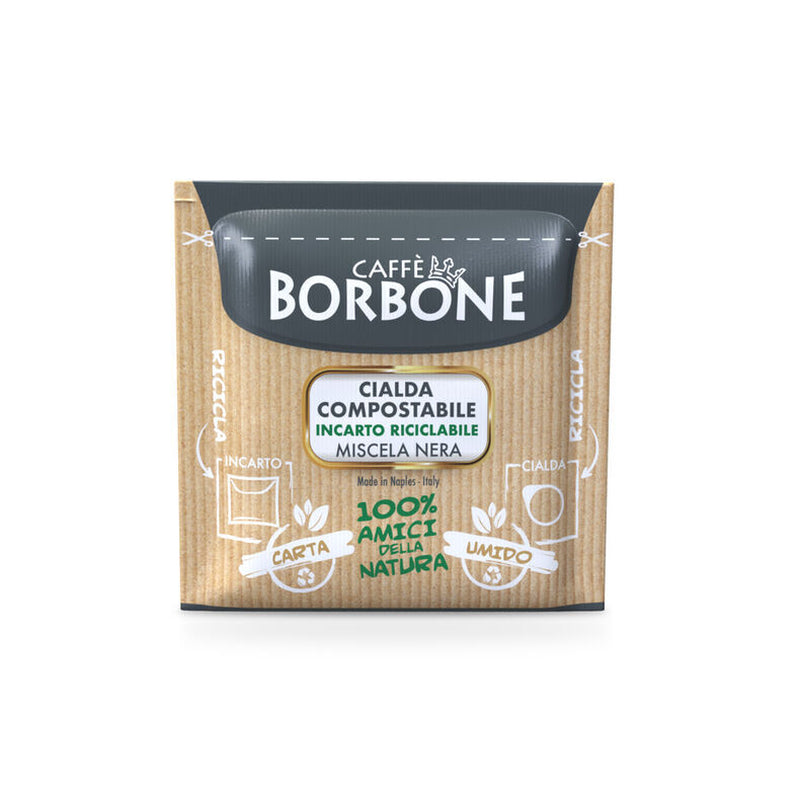 150 300 600 900 1200 Cialde Capsule ESE 44 Mm Caffè Borbone Miscela Nera Nero